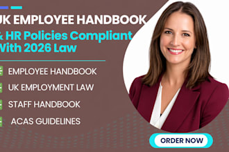 write UK employee handbook and HR policies compliant with 2026 law
