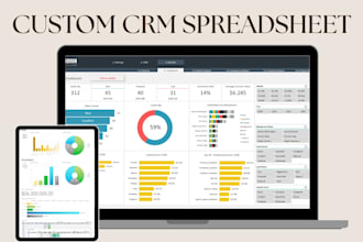 do custom CRM spreadsheet, google apps script, excel vba macros automation,