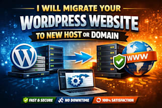 migrate your wordpress website to new host or domain