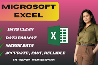 clean, format, and organize messy excel data professionally
