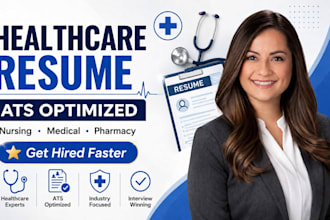 write an ats healthcare resume for nursing, medical and pharmacy jobs