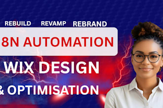 profesionally debug revamp rebrand your wix website design and automate with n8n
