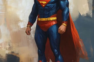 superhero character for comics