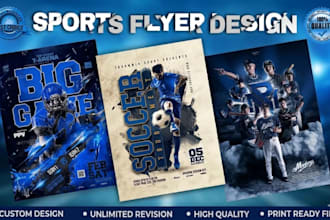design sports flyer, sports banner, sports poster, sports graphics, sports flyer