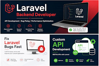 develop laravel backend and API
