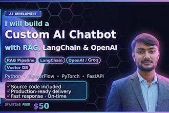 build custom ai chatbot with rag and langchain
