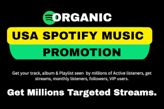 usa spotify music promotion, german, italy spotify music, spotify promotion