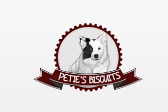 design inspirational existing pets biscuits logo