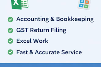 do accounting, bookkeeping,excelwork and data entry