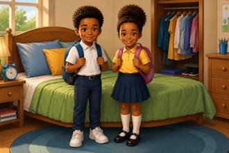 draw african american children book illustration kids book picture book art