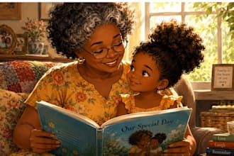 draw african american children book illustration kids book picture book art