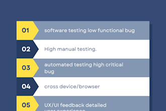 be your expert manual QA tester for website and app testing
