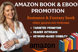 do amazon ebook marketing book promotion for romance and fantasy book