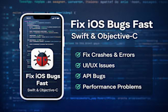 fix ios app bugs in swift or objective c
