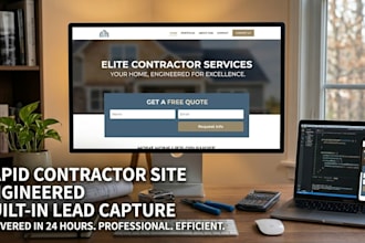 build a rapid engineer contractor website with lead capture
