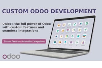 develop and customize odoo modules reports and integrations