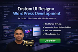 build custom wordpress website with clean code