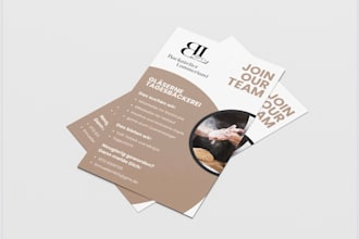 create and design print for flyers
