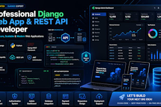 build a django web app with rest API
