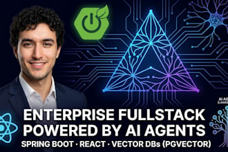 build a fullstack web app with spring boot and react and ai agents