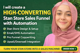 create high converting stan store sales funnel with automation