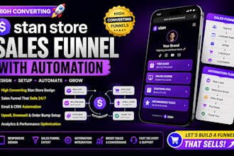 create high converting stan store sales funnel with automation