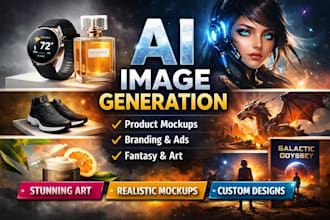 create stunning ai generated images for branding, art and products