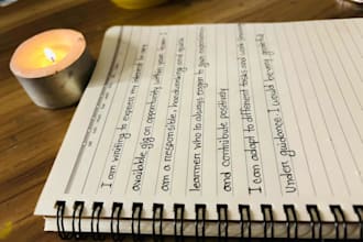 provide professional handwriting and hand painting services