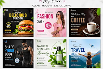 design attractive social media post for insta and fb