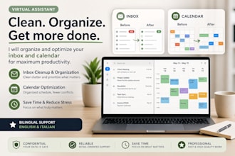 clean and organize your inbox and calendar