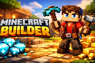 create high CTR minecraft youtube thumbnails