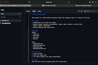 create a python file organizer automation script
