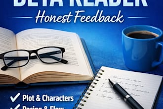 provide professional beta reading and story feedback