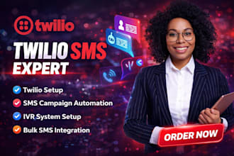 build twilio sms bulk sms voice calls ivr autoresponder telnyx voip bot setup