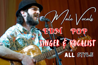 sing edm male lead edm vocals edm singer and vocalist pop singer male pop singer