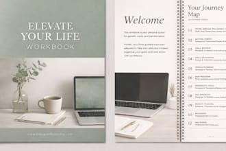 design editable training manual workbooks, training course, notebook, user guide