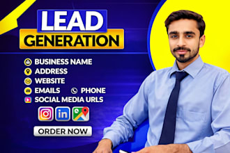 do b2b lead generation, lead scraping and prospect email list building service