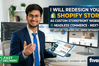 redesign your shopify store as custom storefront website
