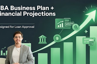 write an sba business plan with financial projections for loan approval