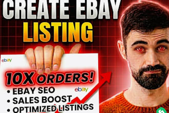 do ebay listing ,ebay product listing, SEO optimized, sales boosting