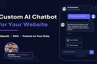 build a custom ai chatbot with openai rag