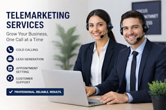be your appointment setter and telemarketer