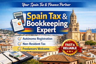 handle spain autonomo registration, non resident tax and bookkeeping