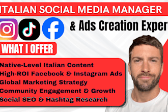 be your italian social media manager ads creation expert facebook ads instagram