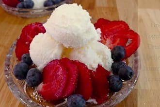 create healthy low calorie ice cream with high protein and low sugar