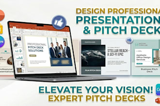 design investor ready presentations, pitch decks, and film pitch deck