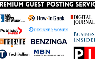 publish backlinks guest post, press release, seo  yahoo finance
