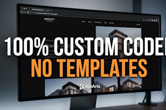 build a custom coded, lightning fast website from scratch