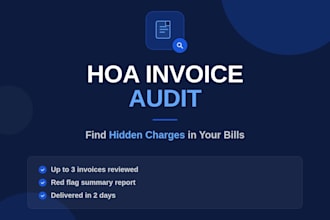 review your hoa invoices for overbilling and red flags