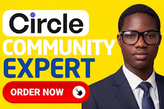 setup circle so online community course and membership site with full management